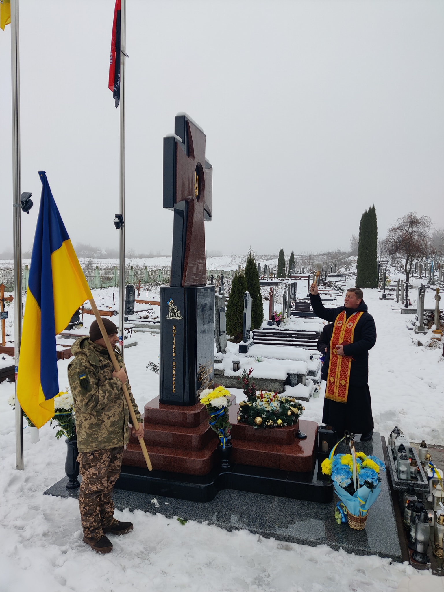 A monument to Denis Antipov was consecrated in his family village