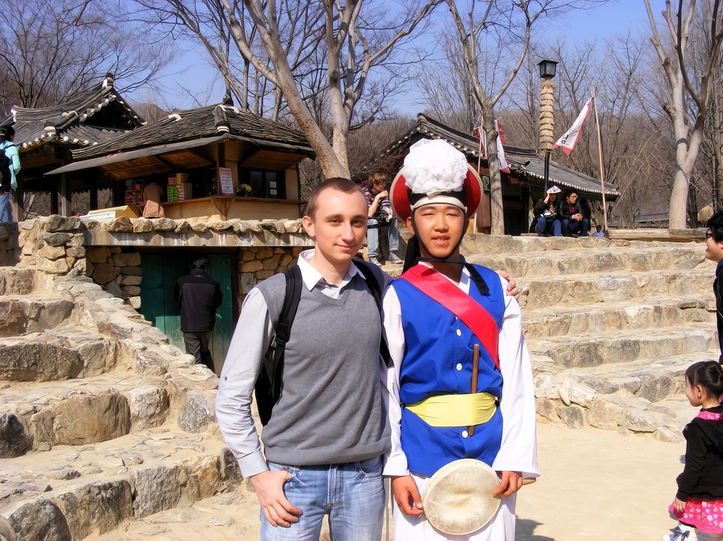 Denis in the Korean Folk Village